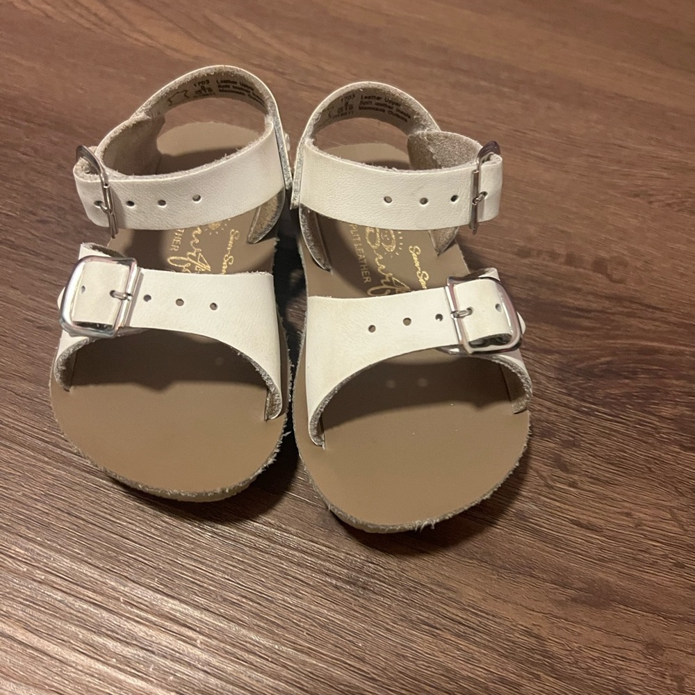 Baby size 5 boutique white sandals